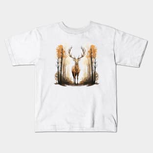 Deer And Forest Kids T-Shirt